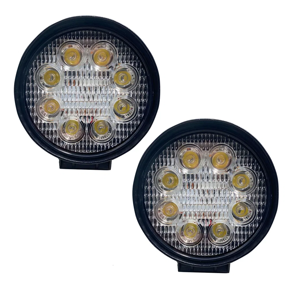RS-27W-R-2 – RACESPORT LT Work Light, 4 Inch Round 9 To 24 Volt DC/ 27 Watt/ 1755 Lumens LED Clear Lens Spot/ Flood B...